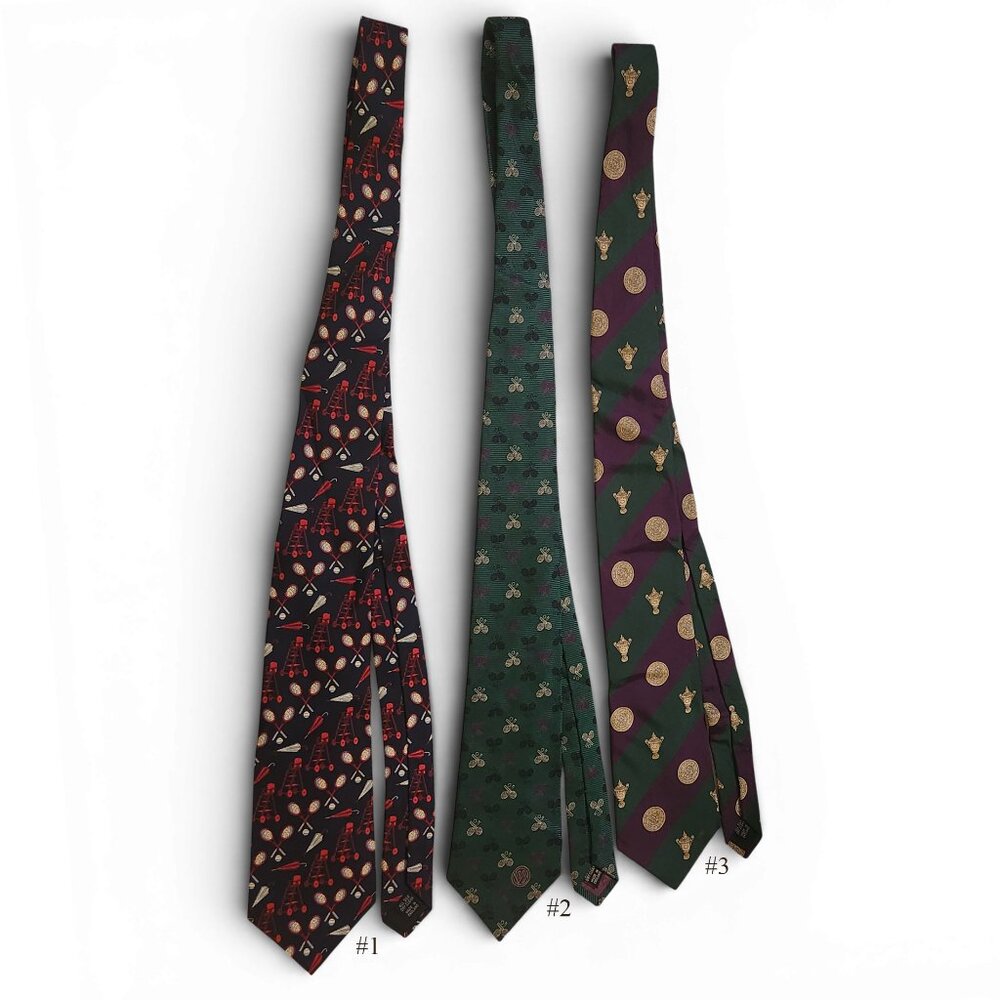 Wimbledon Tennis Silk Necktie The All England Lawn Tennis and Croquet Club